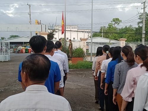 Hình sinh hoạt dưới cờ