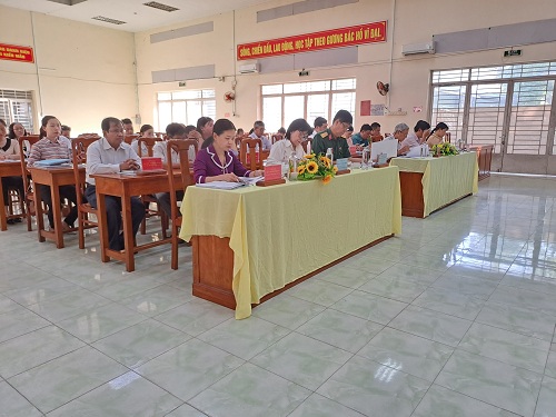 sơ kết giữa nhiệm kỳ đảng bộ xã